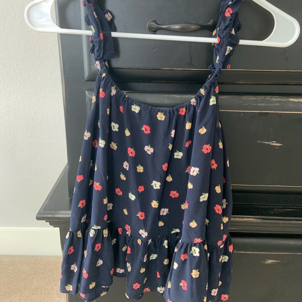 Madewell Ruffle Floral Top